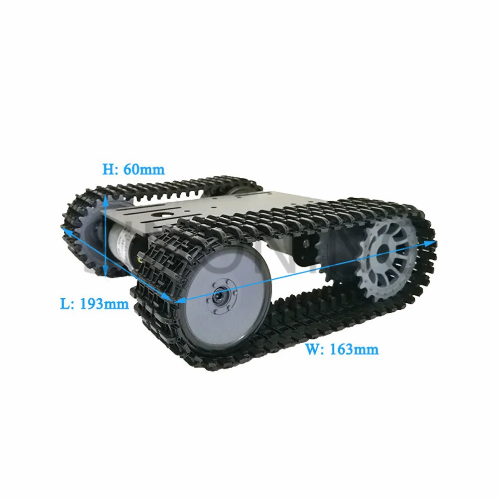 Smart Tank Chassis Tracked Chassis Remote Control Platform with Dual DC Motor for DIY Arduino