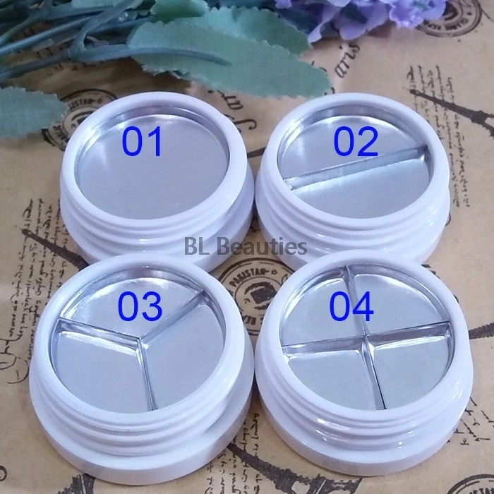 150pcs/lot 30mm Plastic Eyeshadow Bottle Packaging For Eye Shadow Case Plastic Jar Cosmetic Containers Makeup Storage Box