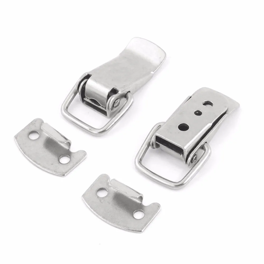 Uxcell 2 Box Set Petto Caso Caricato A Molla Draw Toggle Latch 38 millimetri di Lunghezza In Acciaio Inox Primavera Toggle chiusura Cattura