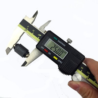 Stainless steel calipers digital caliper 150mm steel digital vernier caliper electronic micrometer measuring tool with box