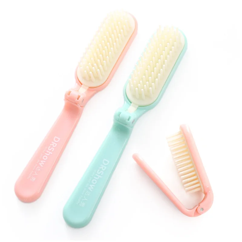 

1Pcs Portable Folding Comb Collapsible Pocket Hair Brush Comb Travel Essentials Scalp Massage Plastic Hairdressing Hair Style