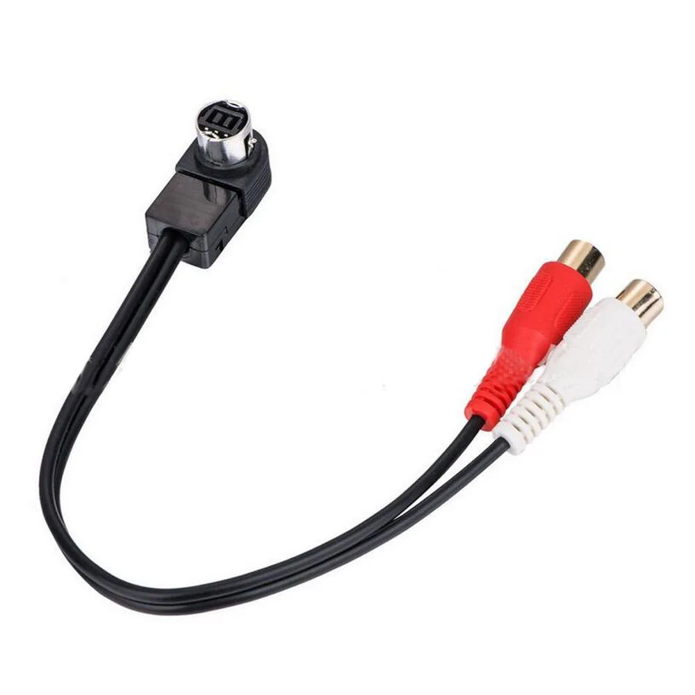 Nowy 30 cm nowy adapter liniowy kabla audio z wejściem Aux Akcesoria samochodowe do Alpine KCA-121B 2 RCA