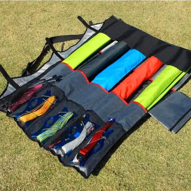 Kostenloser versand große stunt kite tasche quad linie power kite paket fliegende spielzeug für erwachsene drachen nylon lotus kite rohr tails wind