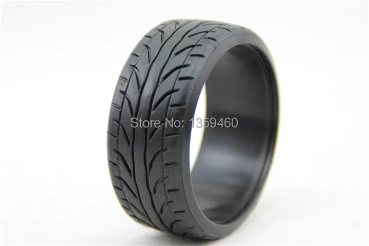 4pcs RC Hard Plastic Pattern Drift Tires Tyre(Black) fits for 1:10 Drift Car 1/10 Drift Tire 20022