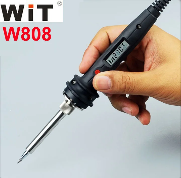 Japan WiT W808 Electric Soldering Iron 60W 80W 100W Rapid Heating 110V 220V Internal Heat Digital Display Adjustable Temperature