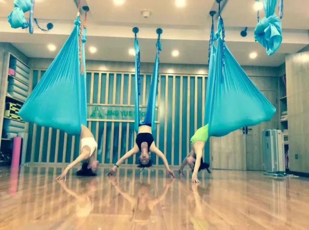 3 meters Aerial Yoga Hammock Swing Latest Multifunction Anti-gravity Yoga belts for yoga training Yoga for Women\'s sporting