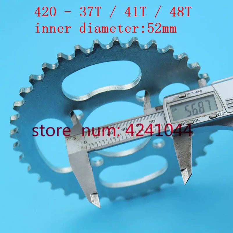 NEW motorcycle scooter drive gear 420 rear chain sprocket 52mm 37T 41T 48T tooth for Chinese ATV Quad Pit Dirt Bike Buggy