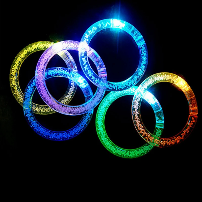 Fashion Gafas Led for party 100pcs/lot Color Changing Led Bracelet Light Luminous Bracelet  For Christmas Party Accessories