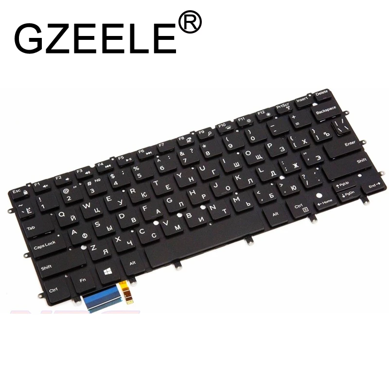 RU keyboard for Dell 13 7347 7348 P57G P57G001 P41F P41F001 9343 9350 9360 15BR N7547 N7548 7547 7548 17-3000 Backlit