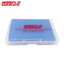 Marflo Brilliatech-barra mágica de arcilla fina, aplicador de cera, 100g con caja de PP, superlimpieza de coche, cuidado de detalles, lavado antes