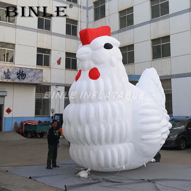 

Customized giant animal balloon decoration inflatable chicken hen inflatable chicken mascot for advertising