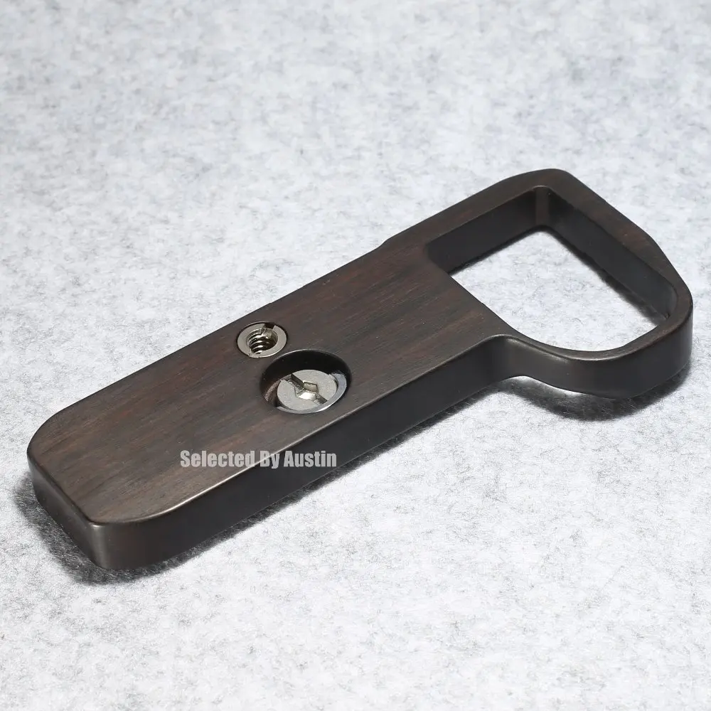 แอฟริกันสีดำไม้ Hand Grip แผ่นสำหรับ Sony A9 A7m3 A7RIII ILCE-7RM3 A7R MKIII