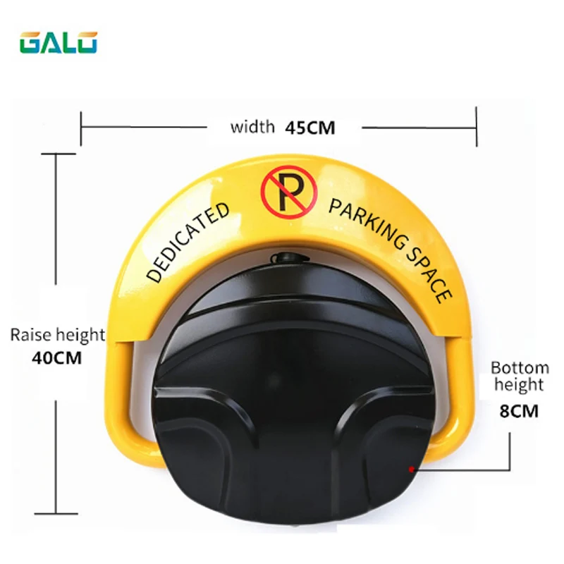 Imagem -04 - com Sensor Automático com Controle Remoto Dobrável Segurança Bloqueio de Estacionamento Barreira Guarda Coluna com Bloqueio e Parafuso
