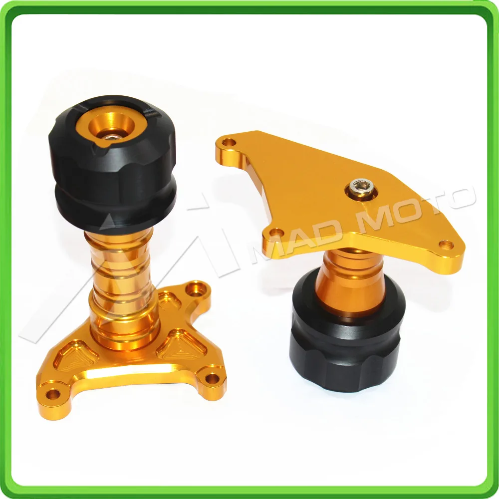 Motorcycle Engine Crash Protectors FRAME SLIDERS For Honda Grom MSX125 MSX 125SF 2013 2014 2015 2016 Gold