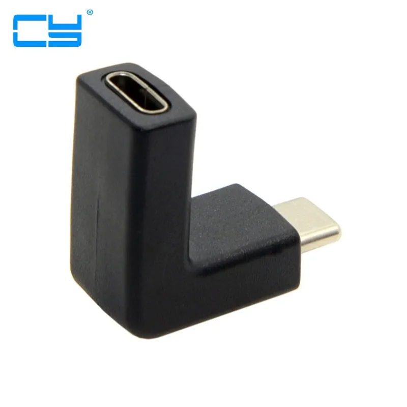 

2017 New Elbow design 10Gbps 90 Degree Right Angled USB 3.1 Type C type-c Male to Female Extension USB-C Adapter angle Connector