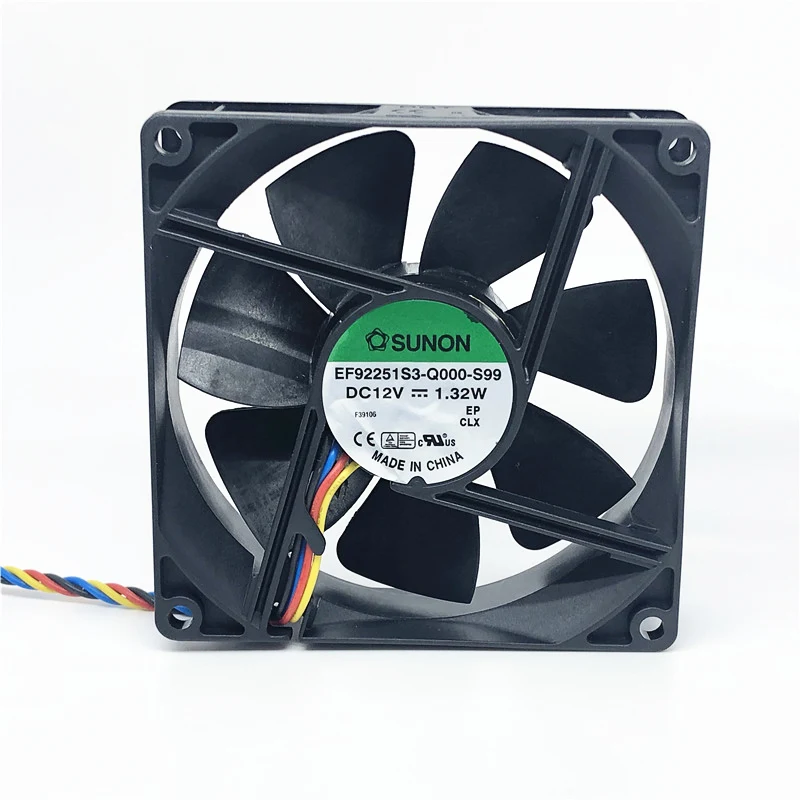 

Вентилятор охлаждения для процессора SUNON EF92251S3-Q000-S99, 9025, 90 мм, 775, 90x90x25 мм, 12 В, 1,32 Вт, PWM, 4pin