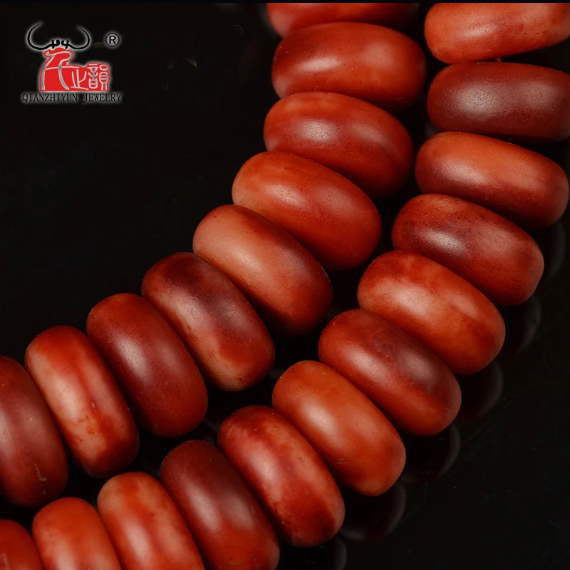 10PCS Natural camel bone qin blood abacus beads bracelet accessories DIY accessories accessories.Hole 1.5mm