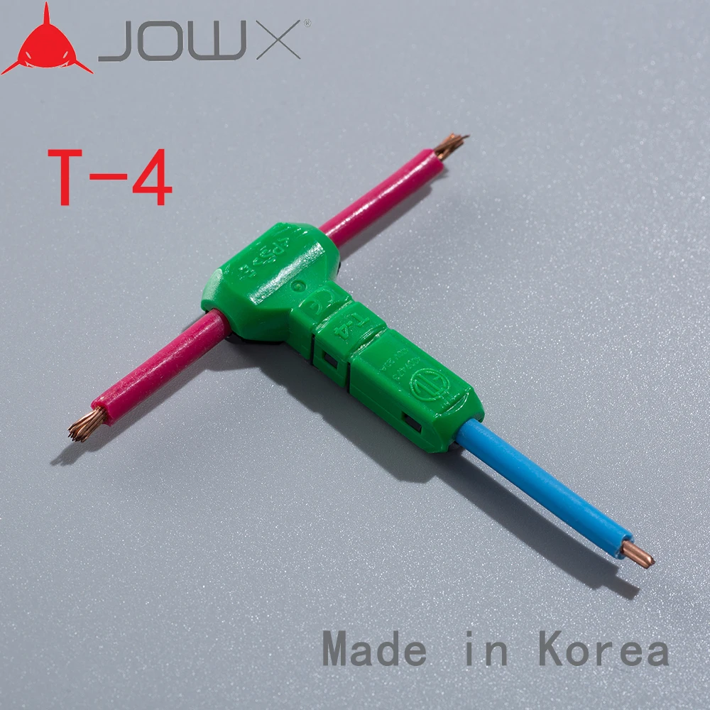

T-4 100PCS T Type Junctioning Tapping Wires Quick Splice Crimp Terminal Wire Convenient Connector For 14~13AWG 2.5mm Line