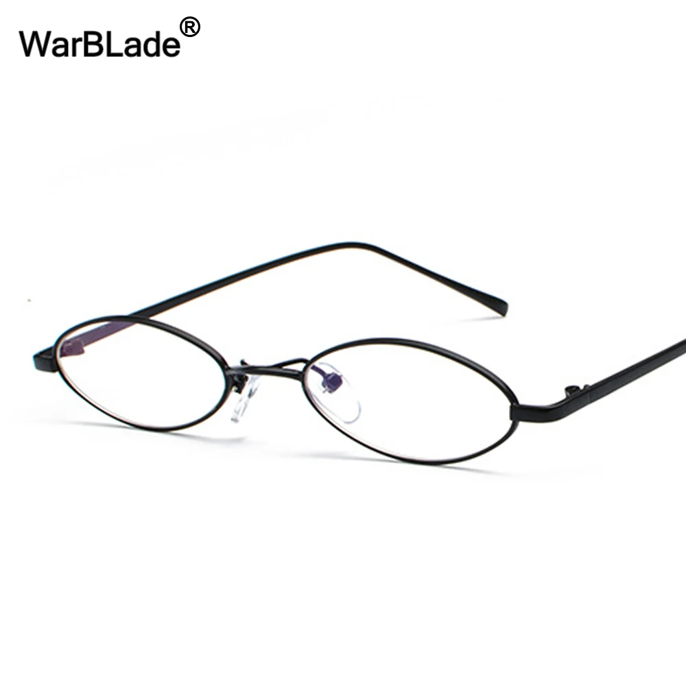 Small Oval Glasses Frame For Men Retro 2022 Gold Metal Frame Clear Lens Optical Eyeglasses Frame Women Unisex WarBLade