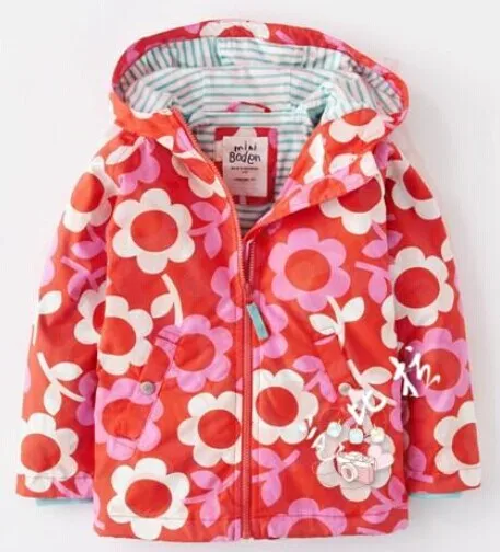 Children\'s clothing spring and autumn for mini female child print trench outerwear jacket outdoor jacket
