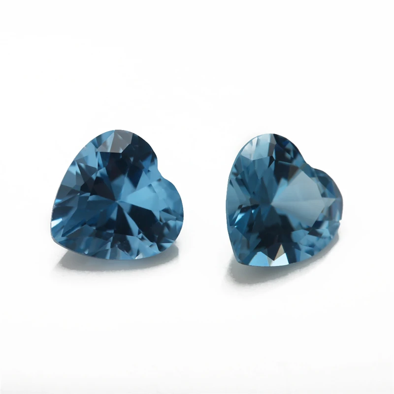 Synthetische Spinellsteine im Blauherz-Schliff, 3x3mm bis 10x10mm, lose Edelsteine 106 # 109 # 112 # 113 # 114 # 120 # Farbe für Schmuckherstellung – Detail 14