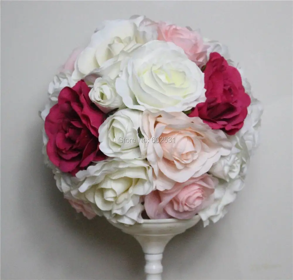 

SPR Free shipping!10pcs/lot wedding road lead artificial flower ball wedding table flowers centerpiece flower balls decoration