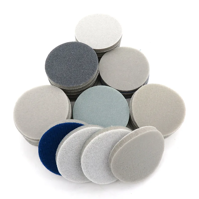 10PCS 2 Inch(50mm) Sponge-Backed Hook&ampLoop Waterproof Sanding Discs Round Sanding Sponge for Rotary Tools Polishing Accessori