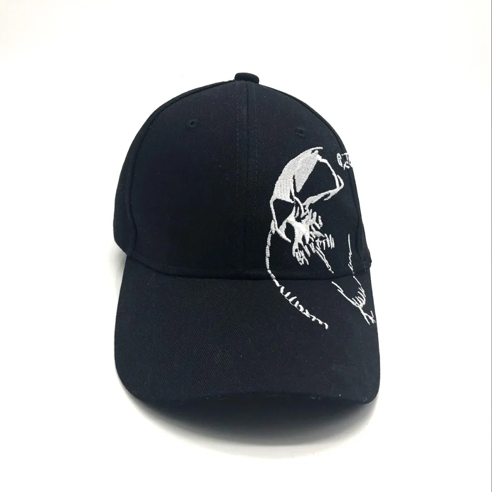 High Quality Unisex Cotton Outdoor Baseball Cap Skull Embroidery Snapback Fashion Sports Hats For Men & Women Cap