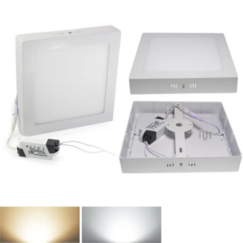 

Surface LED Ceiling Light 25W Panel LED Light No Cutting Square Ceiling LED Light AC85-265V Warm/Natural/Cold White for Home