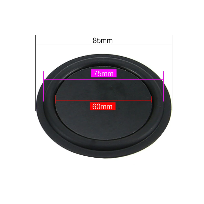 1Pairs 85MM Round Bass Radiator Low Frequency Vibration DIY Auxiliary For 3 inch 3.5inch Portable Speaker DIY