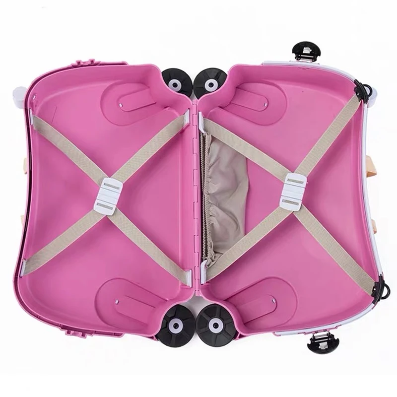 kids Creative animal locker baby Toy box rolling luggage Pull rod box Can sit to ride Travel bag trolley suitcase children gift