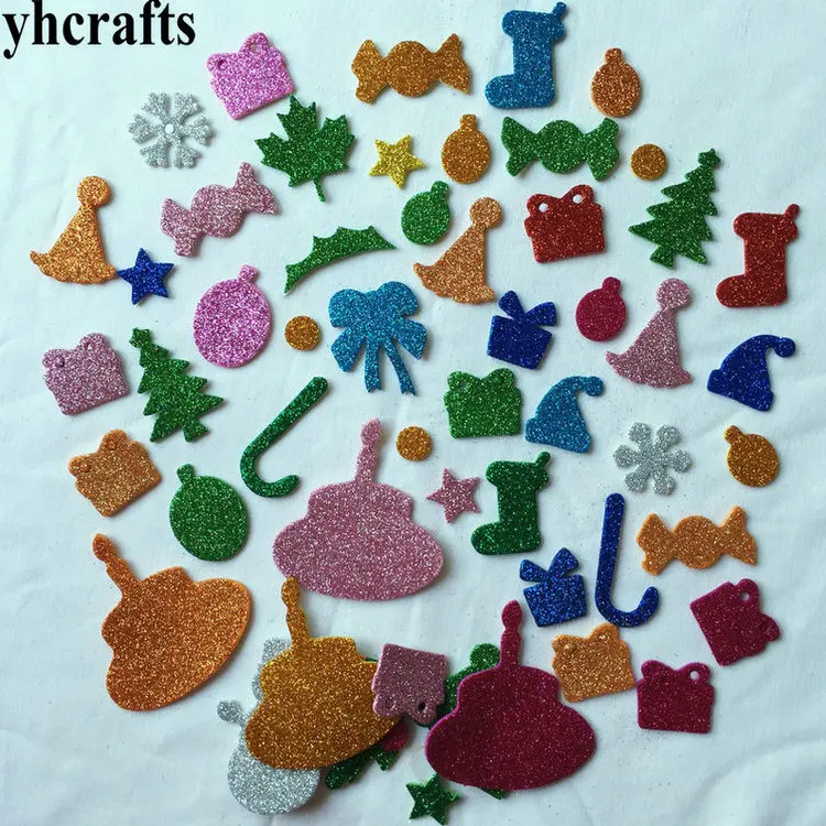 1bag/LOT.Glitter foam star heart irregular stickers,Kids toy.Scrapbooking kit.Early educational DIY.Cheap.kindergarten craft