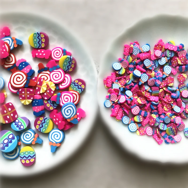 

500g/lot Polymer Hot Clay Sprinkles Candy/Present/cake Sprinkles for Crafts Making, DIY