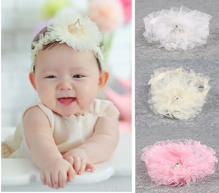 Infant Kids Baby Girl Cute Toddler Flower Crown Princess Supreme Headband Bebe Headbands Girls Hair Band Accessories Headwear