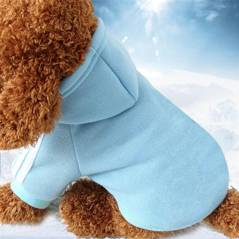 New Autumn Winter Pet Products Dog Clothes Pets Coats Sweater Soft Cotton Dog Hoodies Clothing for Puppy Dogs 7 Colors