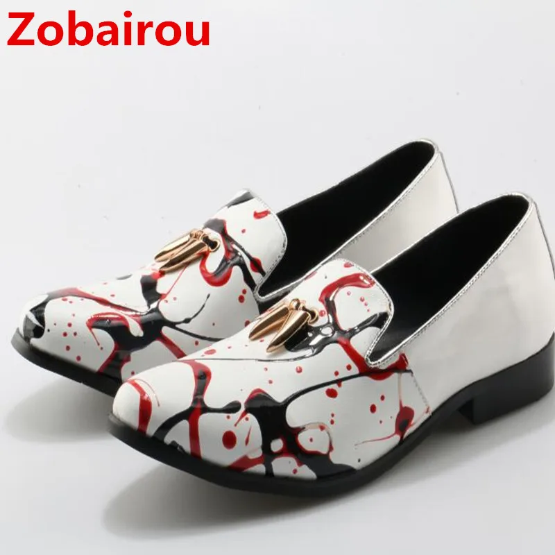 

Zobairou sapatenis masculinos casual slipon mens genuine leather velvet loafers italian leather shoes men dress wedding flats