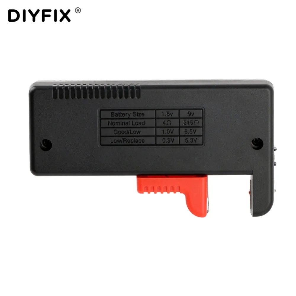 DIYFIX BT-168 تستر البطارية ل 9 فولت 1.5 فولت زر خلية Aaa AA CD العالمي قدرة البطارية الفاحص المدقق التشخيص أداة