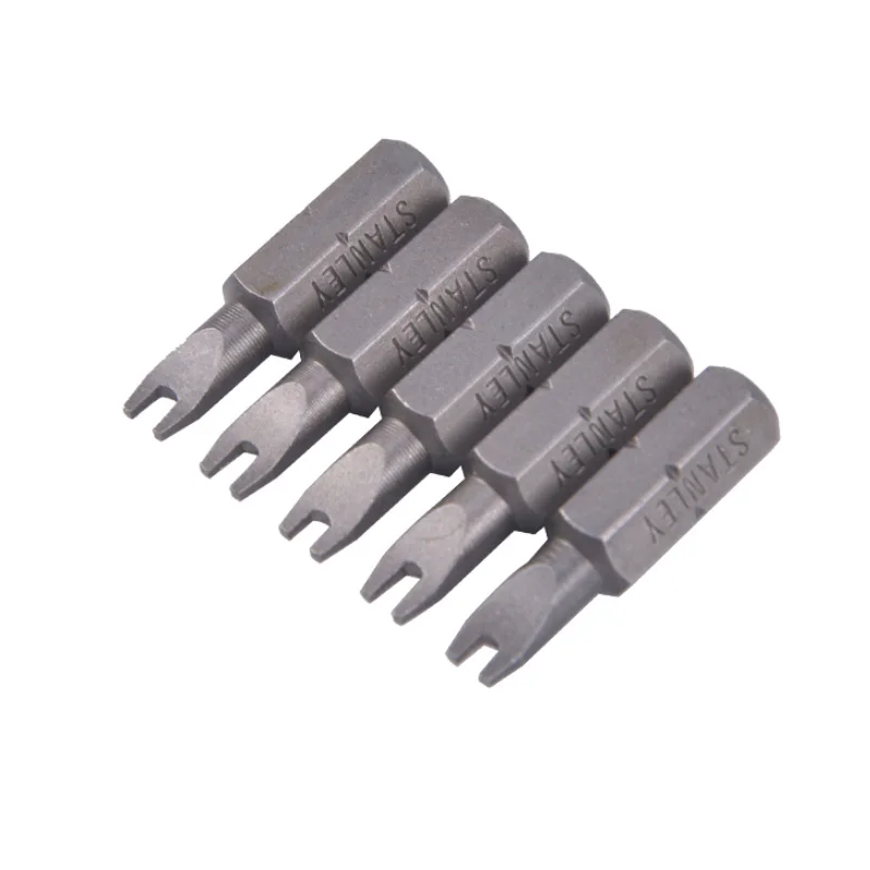 Stanley 10 piece 1/4 hex shank U1 SP10 U6 SP6 SP8 SP10 precision U-type screwdriver bits h fork shape u type screw driver bit S2