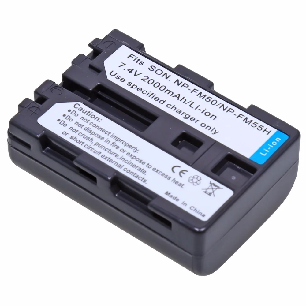 Probty 2Pcs NP-FM50 NP FM50 Battery For Sony CCD-FRV106K DCR-PC300K DCR-TRV24 DCR-DVD100 DSR-PDX10 DCR-TRV25 TRV250E Camera