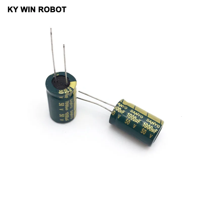 10 pcs  Aluminum electrolytic capacitor 1000 uF 50 V 13 * 20 mm frekuensi tinggi Radial Electrolytic kapasitor
