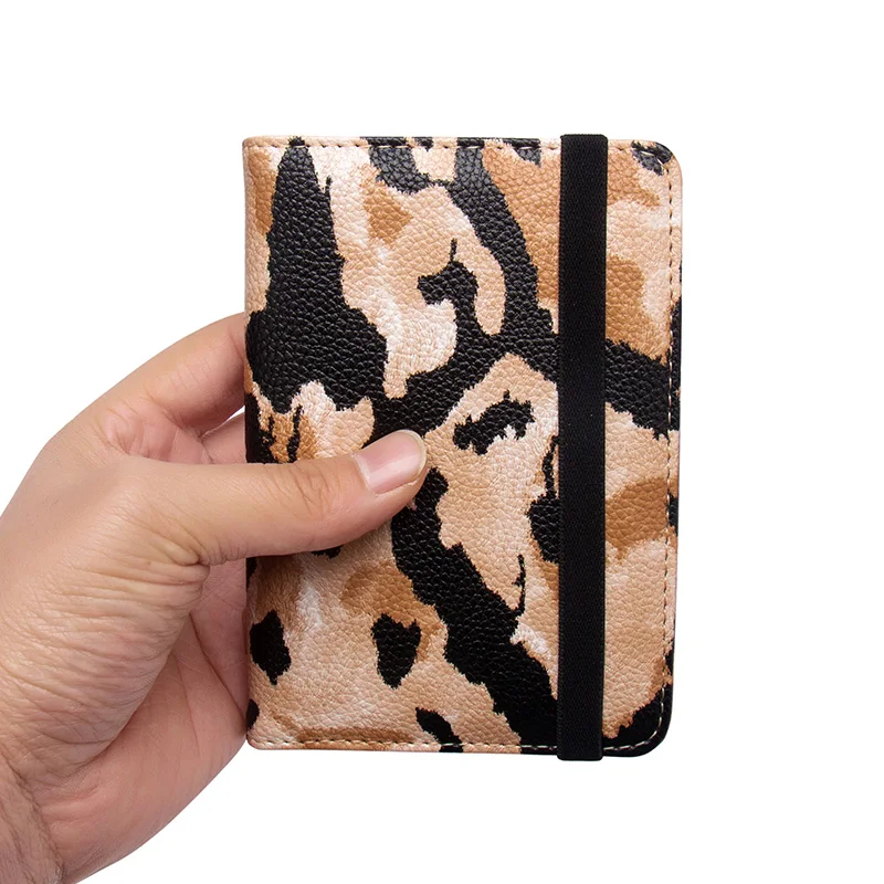 Serpentine complex passport cover with bandage waterproof passport holder Built in RFID Blocking Protect personal information