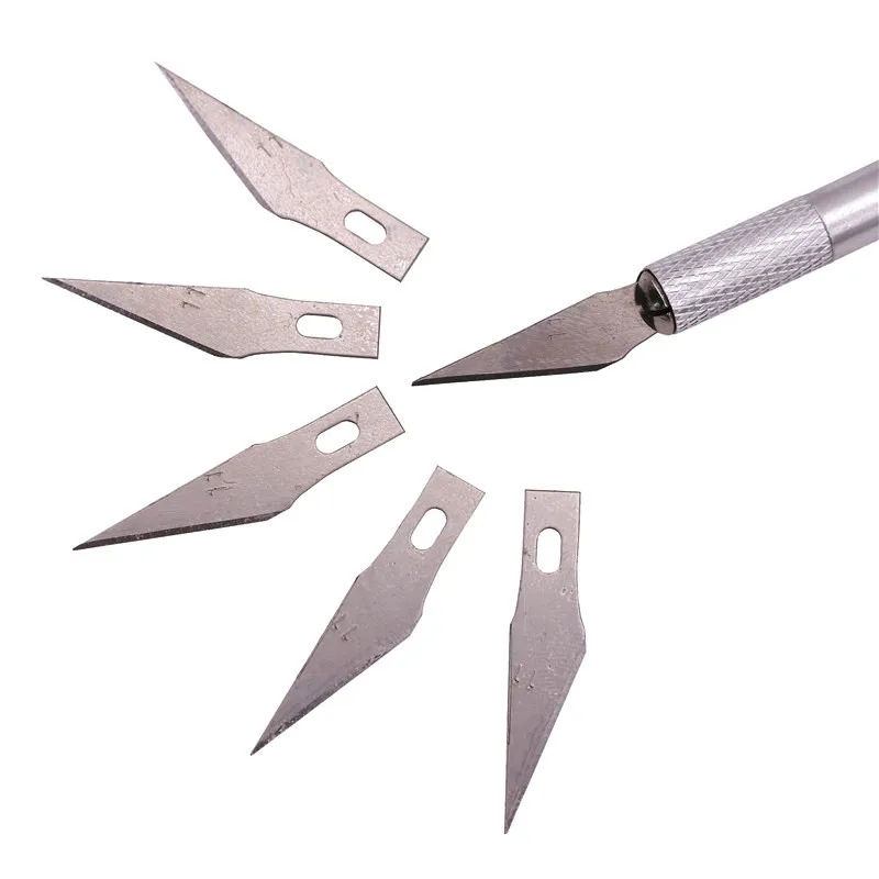 

1 Set Utility Knife DIY Carving Knife 15 Blades Craft Artwork Stencil Scoring Hobby Chiseling Repairing Sculpture Scalpel Knife