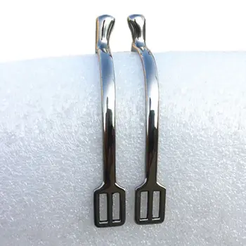 Paslanmaz çelik sürme düz 17mm kısa sap Ball End İngilizce Spurs HorseTack