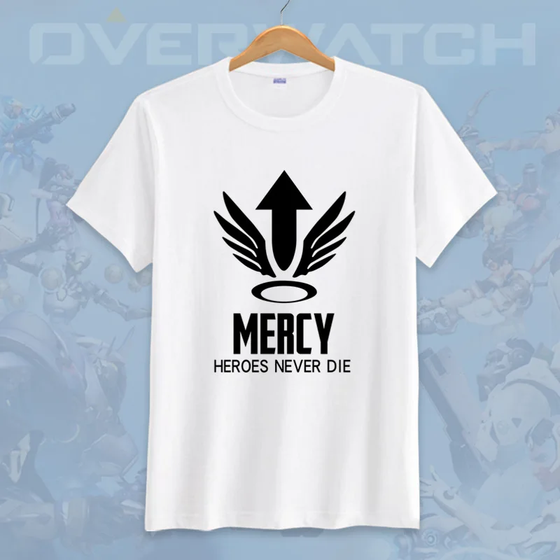أنيمي لعبة overwatch ثلاثية الأبعاد تي شيرت مطبوع OW D.VA/Tracer/76/Angel جميع أبطال تأثيري تي شيرت الصيف بلايز المحملة عادية قصيرة الأكمام