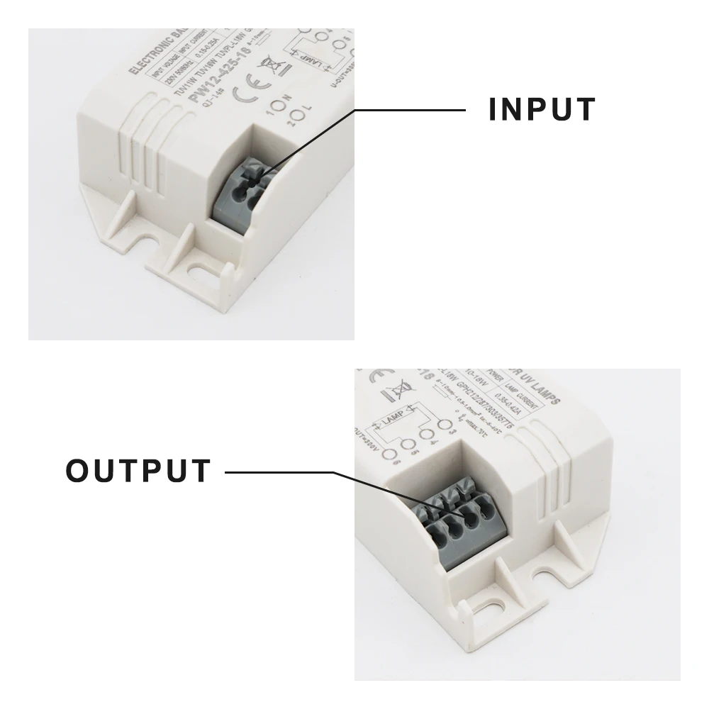 220V 4-18W Universal Electronic Ballasts For 2G7 G23 UV Lamp Tube G10q Ultraviolet Germicidal Lamp G5 UVC Sterilizing Lights