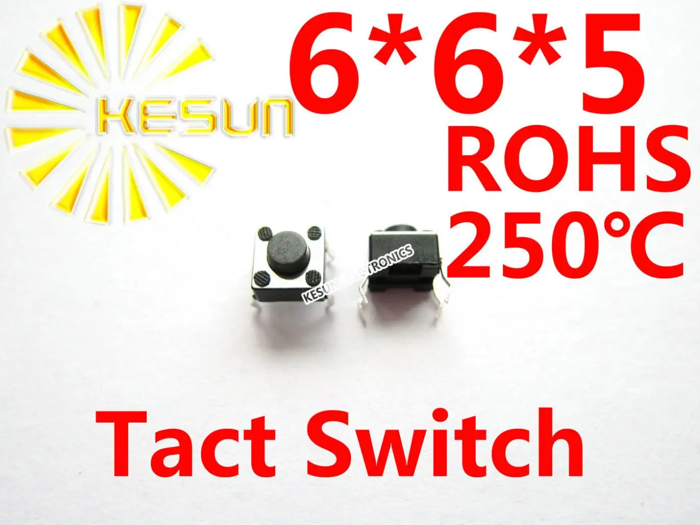 FREE SHIPPING 100PCS  DIP 6X6X5MM Tactile Tact Push Button Micro Switch Momentary ROHS Replace SKHHAMA010