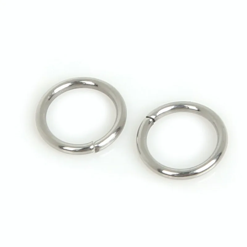 600pcs Stainless Steel Jewelry Findings Open Jump Ring Circle Split Connectors For Jewelry Making DIY Earring Bracelet Necklace