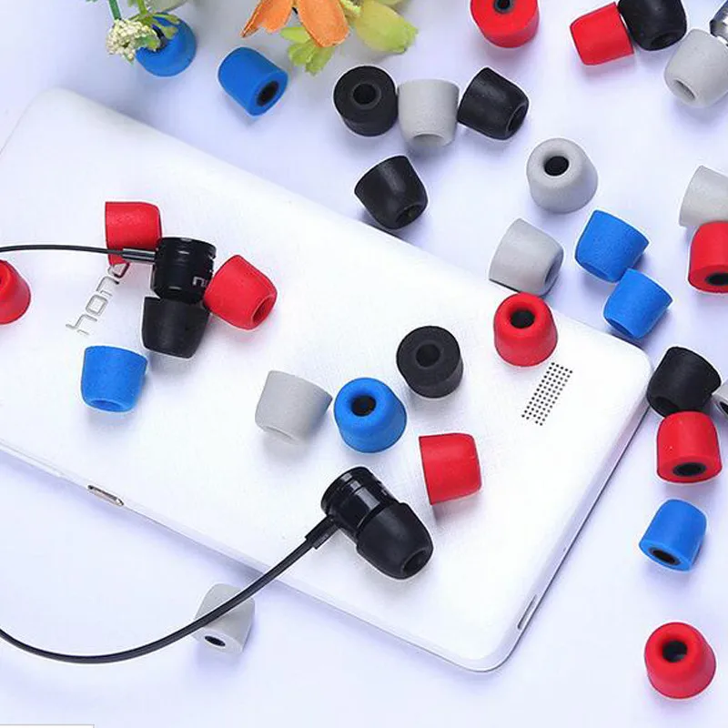 4 paia conformi T200 M punte per auricolari Memory Foam spugna cuscinetti per le orecchie per cuffie 4.0mm calibro C set tappi per le orecchie cotone