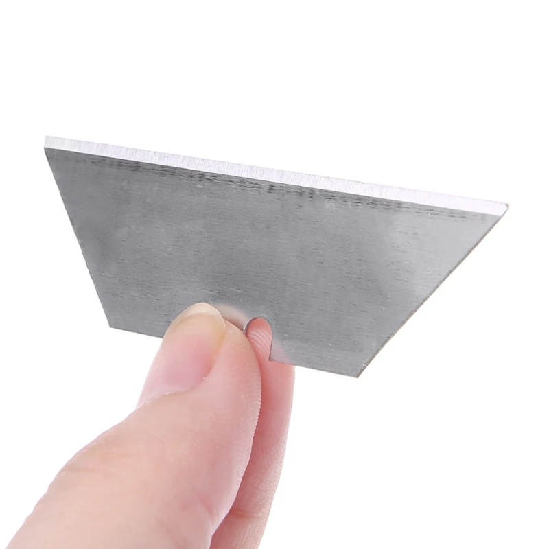 5Pcs Folding Trapezoid Cutting Blade Art Carpet Replaceable Utility Knife Cutter -v