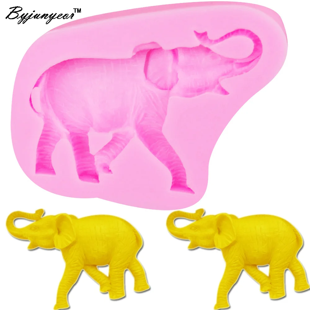 M392 Elephant 3D Candle Soy Wax Mould Scented Soap Handmade Silicone Mold Plaster Resin Clay Diy Craft Home Decoration